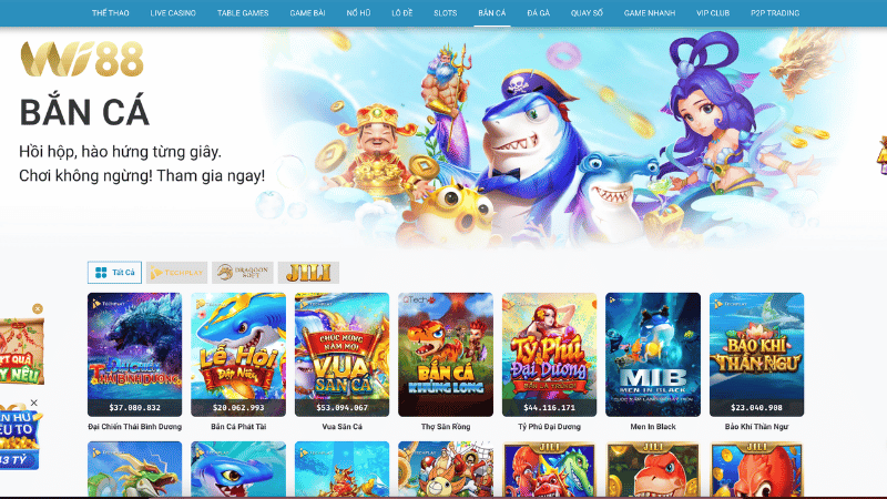 Khám phá đôi nét về game bắn cá WI88
