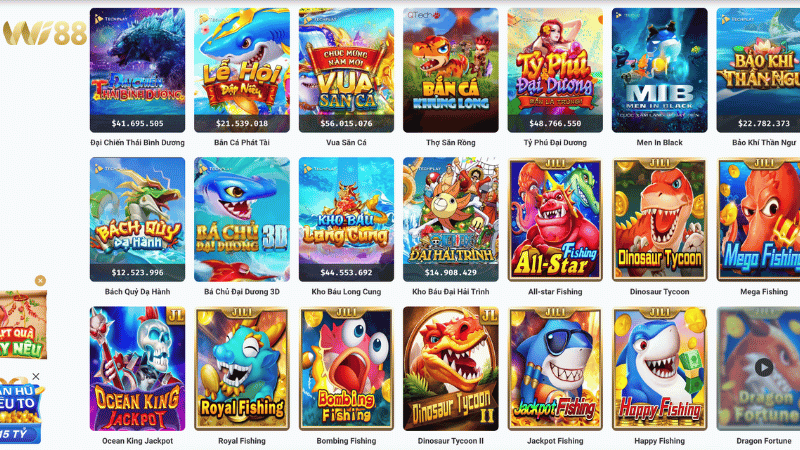 Bắn cá giải trí với phần thưởng lớn