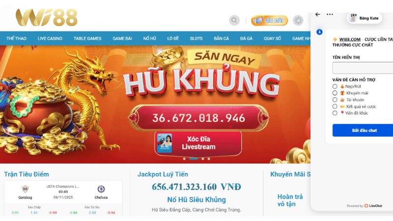 Trường hợp cần liên hệ nhà cái WI88