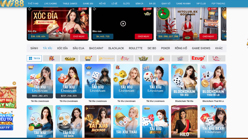 Ưu điểm nổi bật khi tham gia casino WI88