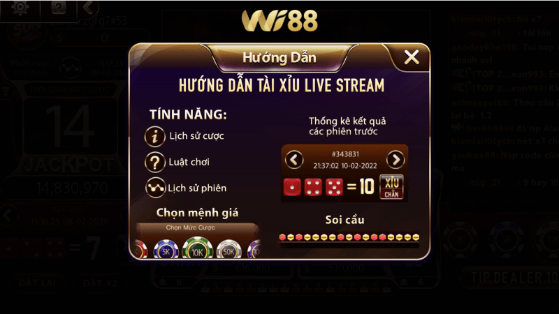 Bí quyết đặt cược tài xỉu WI88 hiệu quả