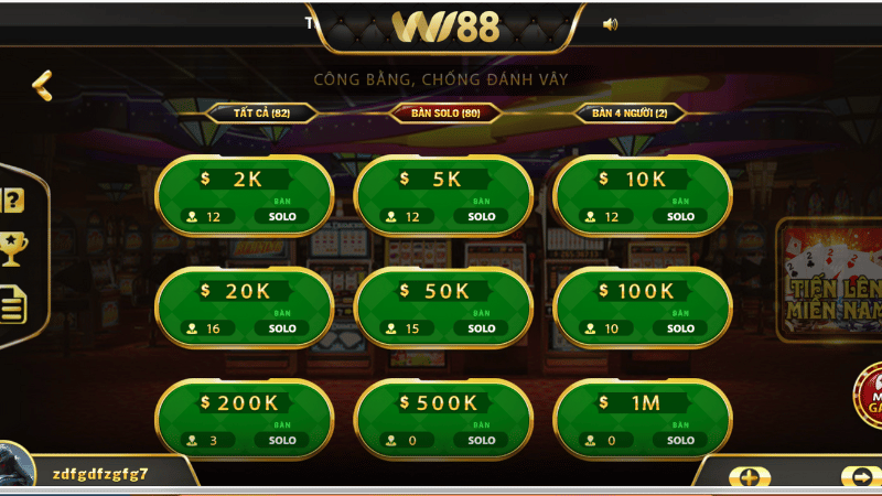 Mẹo chơi tiến lên miền Nam WI88 hiệu quả