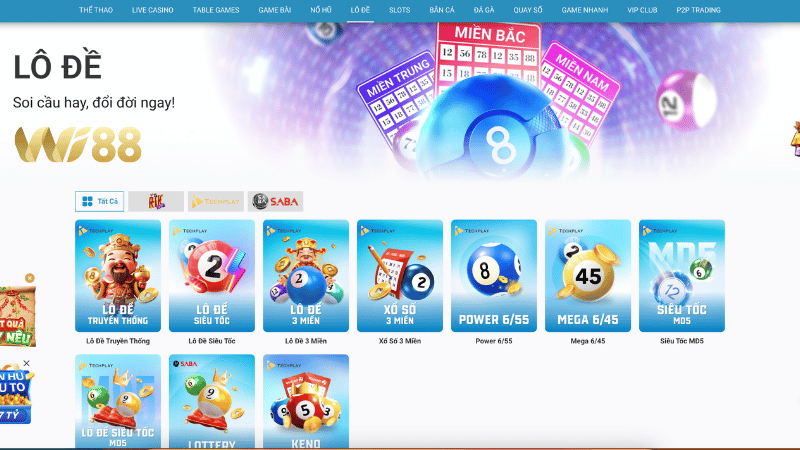 Tìm hiểu về xổ số WI88 hiện nay